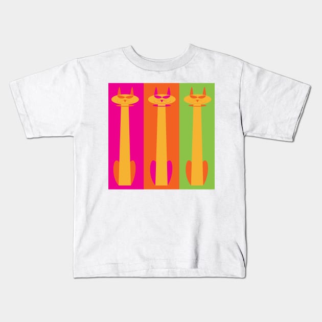 Meow Kids T-Shirt by JDoughtyDesigns